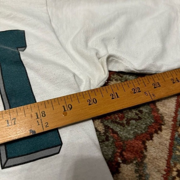 Vintage 1990 Bart Simpson Miami Dolphins Graphic Tee T-shirt Men Large NFL Footb - Picture 4 of 8